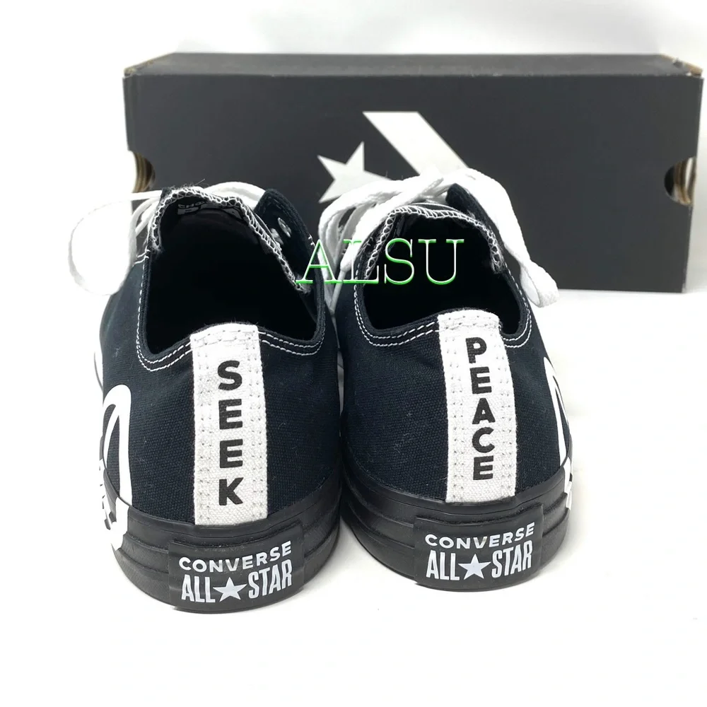 Converse Chuck Taylor ☮️ AS Canvas Low Skate Men’s Size Black Sneakers 165769F - Picture 6 of 13